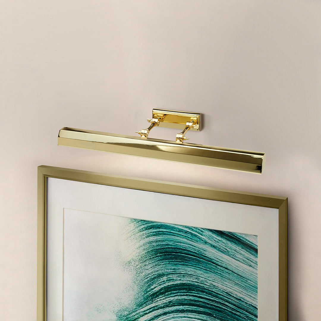 Chawton 4 Light Large Picture Light in Polished Brass