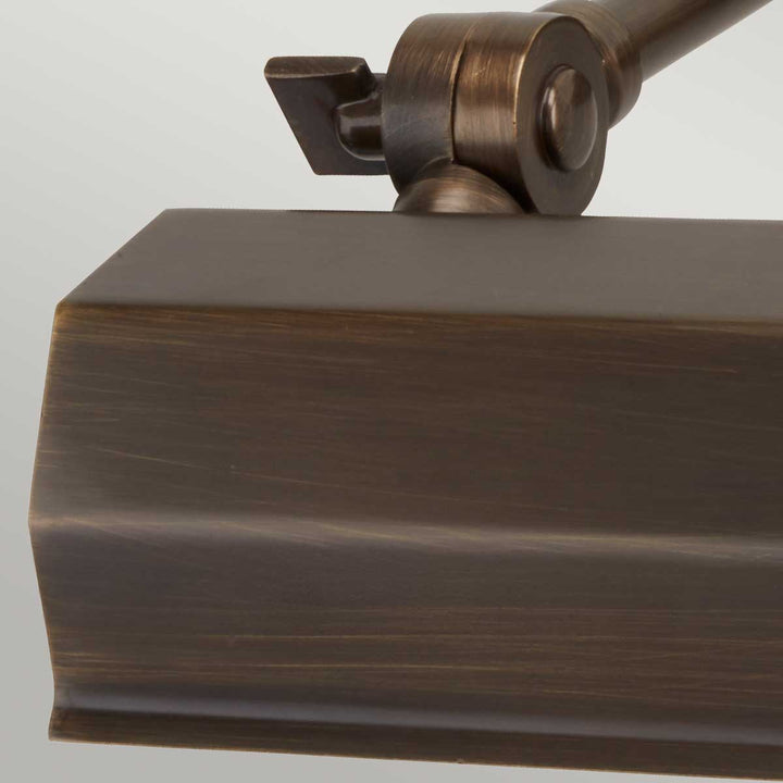 Chawton 1 Light Small Picture Light in Dark Bronze