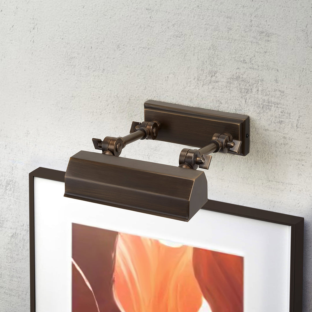 Chawton 1 Light Small Picture Light in Dark Bronze