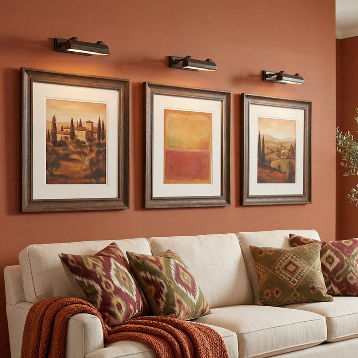 Chawton 1 Light Small Picture Light in Dark Bronze