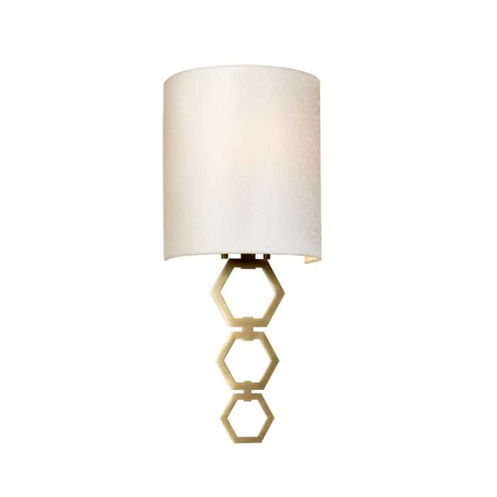 Clark Small 1 Light Wall Light - Aged Brass