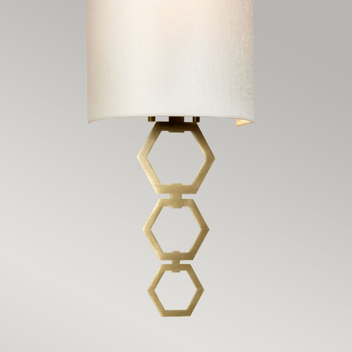 Clark Small 1 Light Wall Light - Aged Brass
