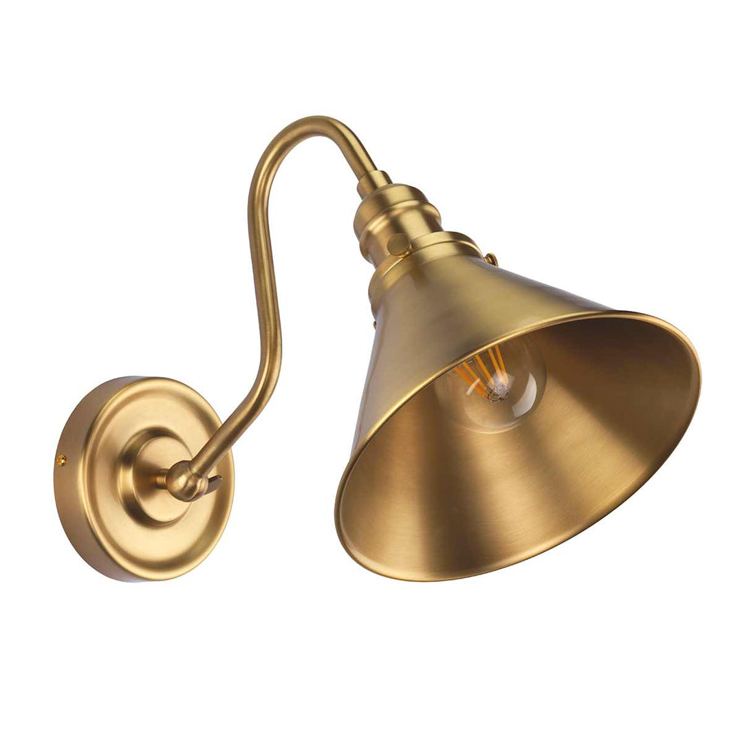 Provence 1 Light Wall Light – Aged Brass