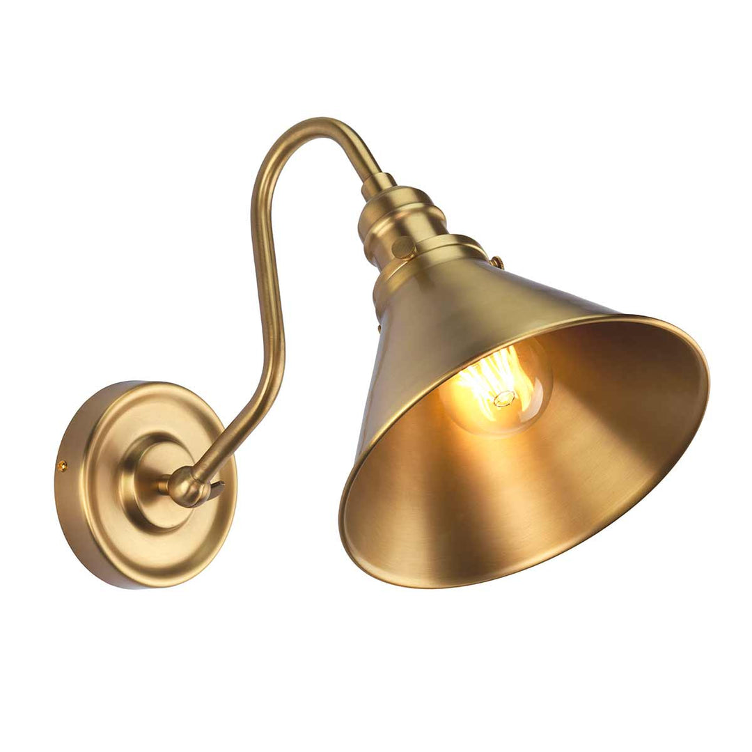 Provence 1 Light Wall Light – Aged Brass