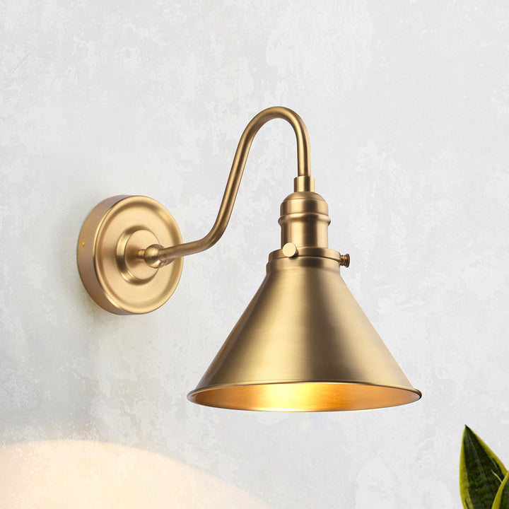 Provence 1 Light Wall Light – Aged Brass