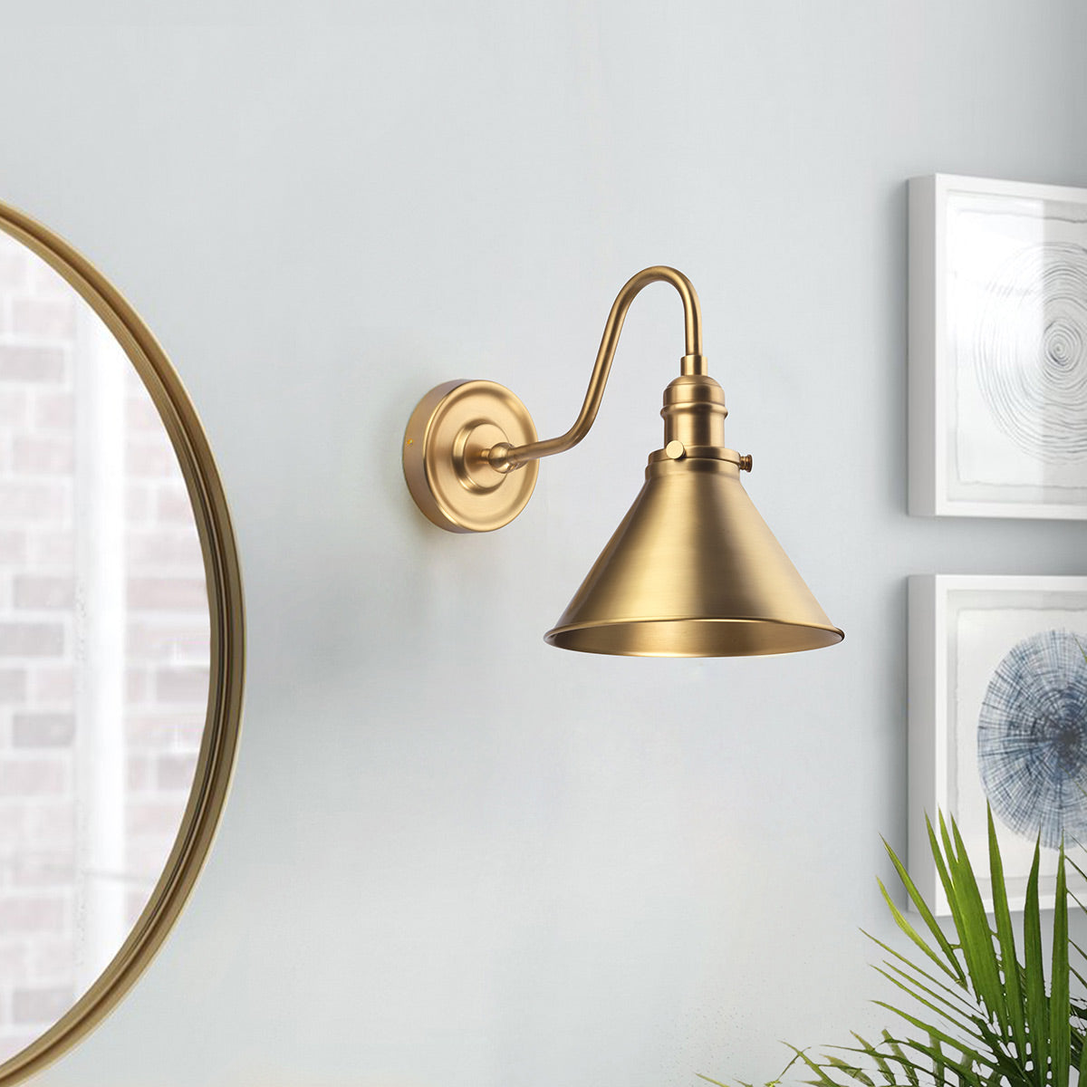 Provence 1 Light Wall Light – Aged Brass – Lucas McKearn