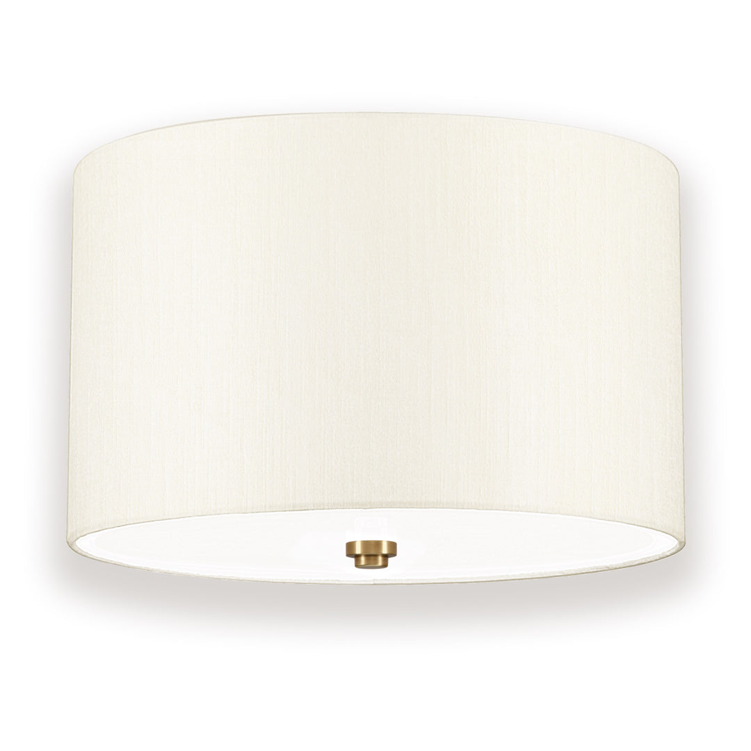 Fletcher 3 Light 14" Flush Mount - Aged Brass