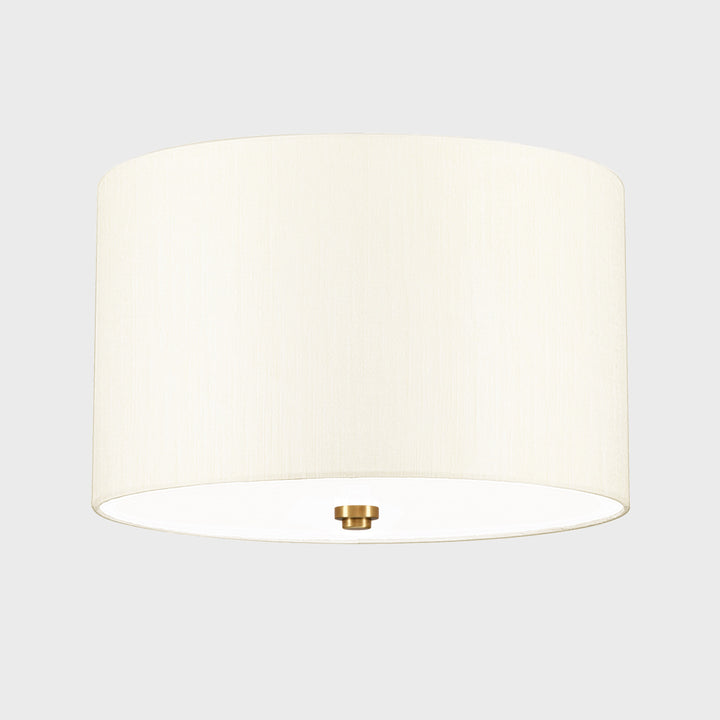 Fletcher 3 Light 14" Flush Mount - Aged Brass