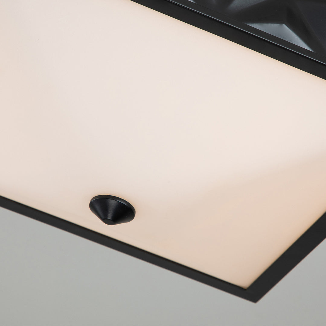 Alpha 4 Light Flush Mount Matte Black