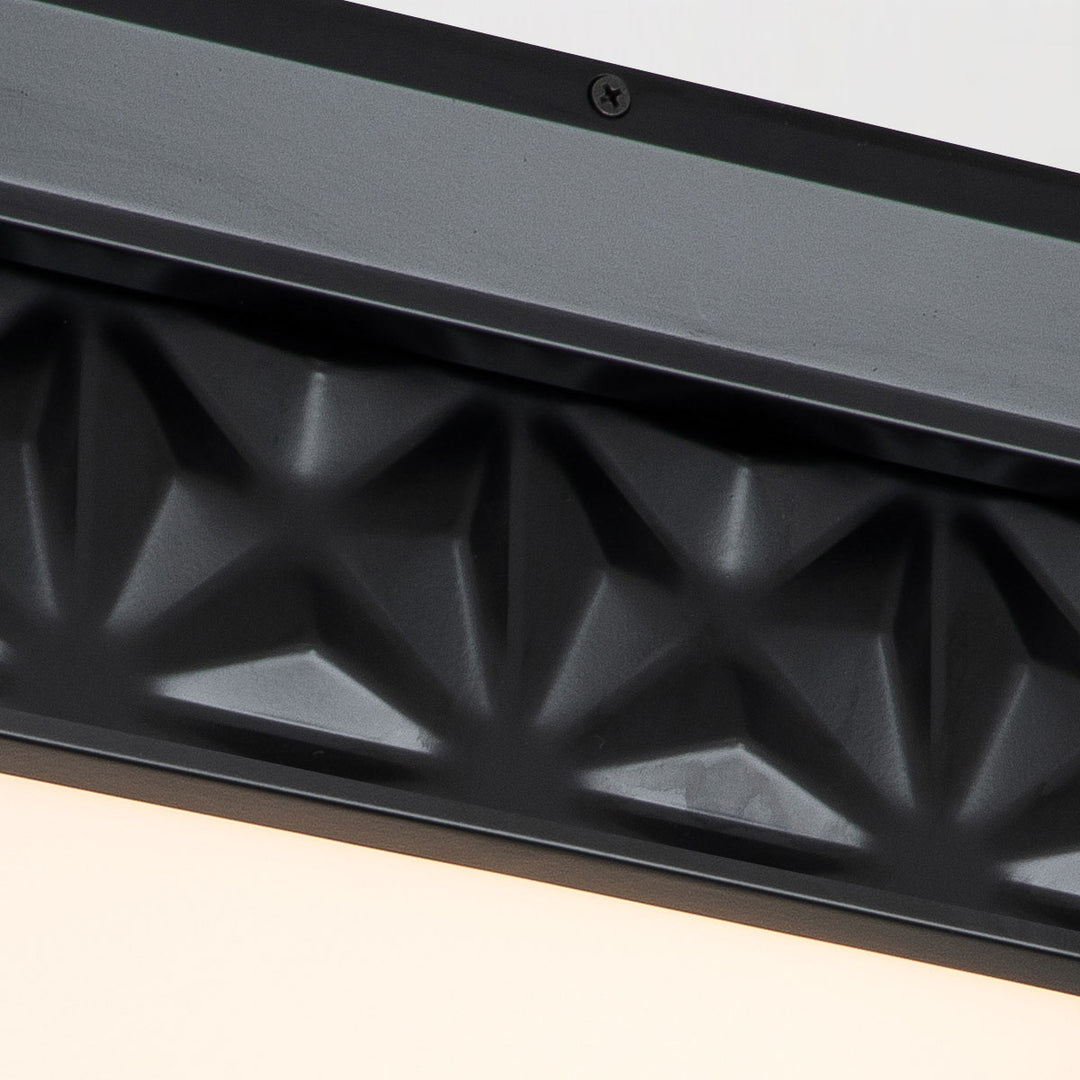Alpha 4 Light Flush Mount Matte Black