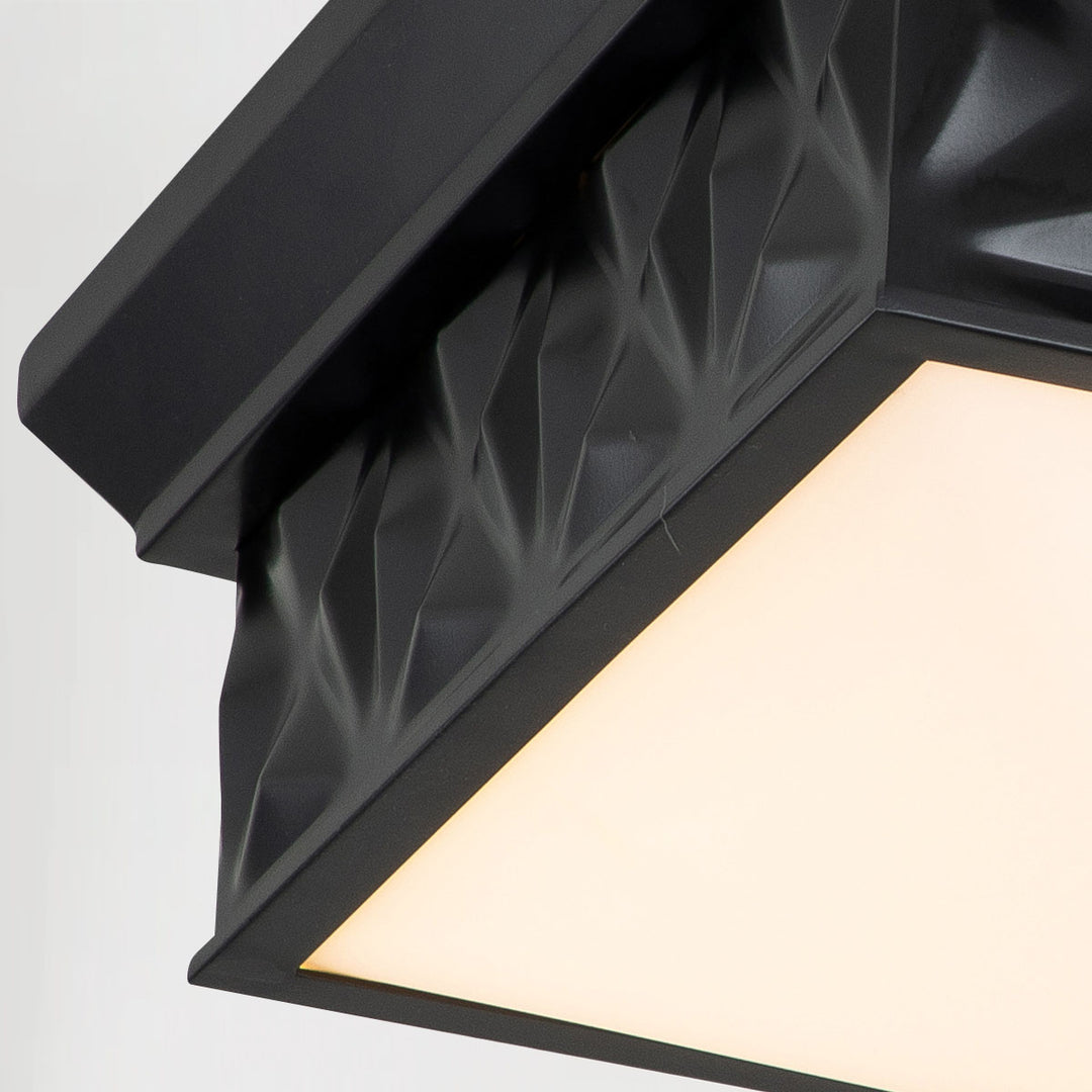 Alpha 4 Light Flush Mount Matte Black