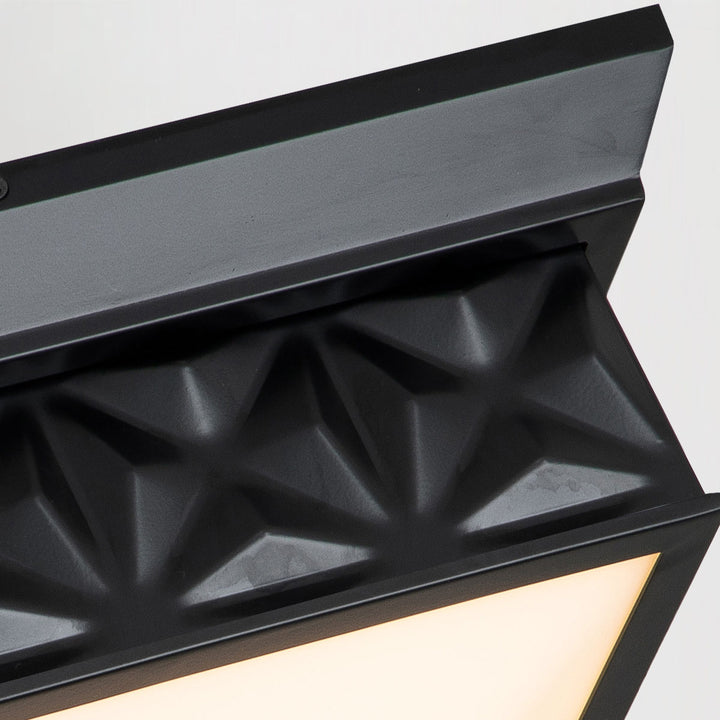 Alpha 4 Light Flush Mount Matte Black