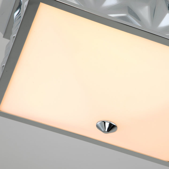 Alpha 4 Light Flush Mount Polished Chrome