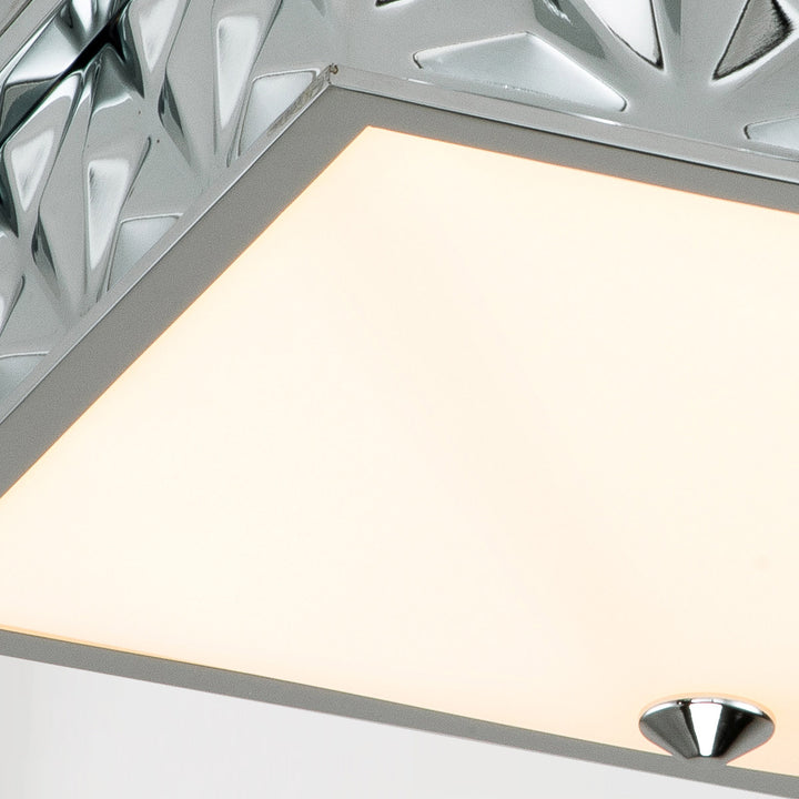 Alpha 4 Light Flush Mount Polished Chrome