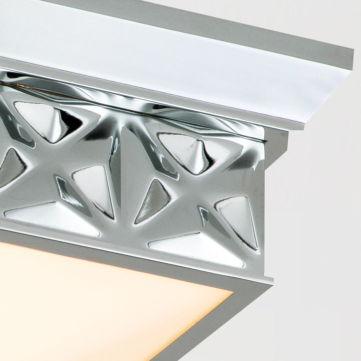 Alpha 4 Light Flush Mount Polished Chrome