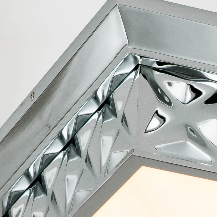 Alpha 4 Light Flush Mount Polished Chrome