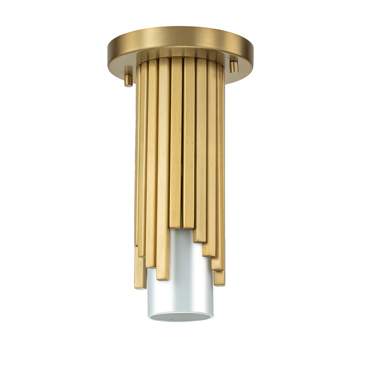 Marvel 1 Light Flush Mount/Pendant – Aged Brass