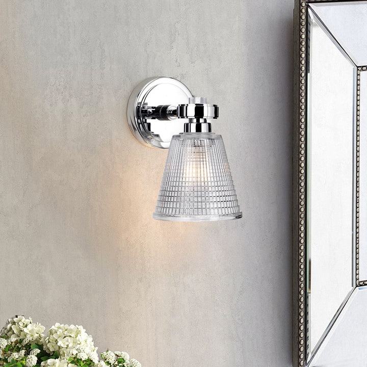 Gunnislake1 1 Light Bath Light in Polished Chrome