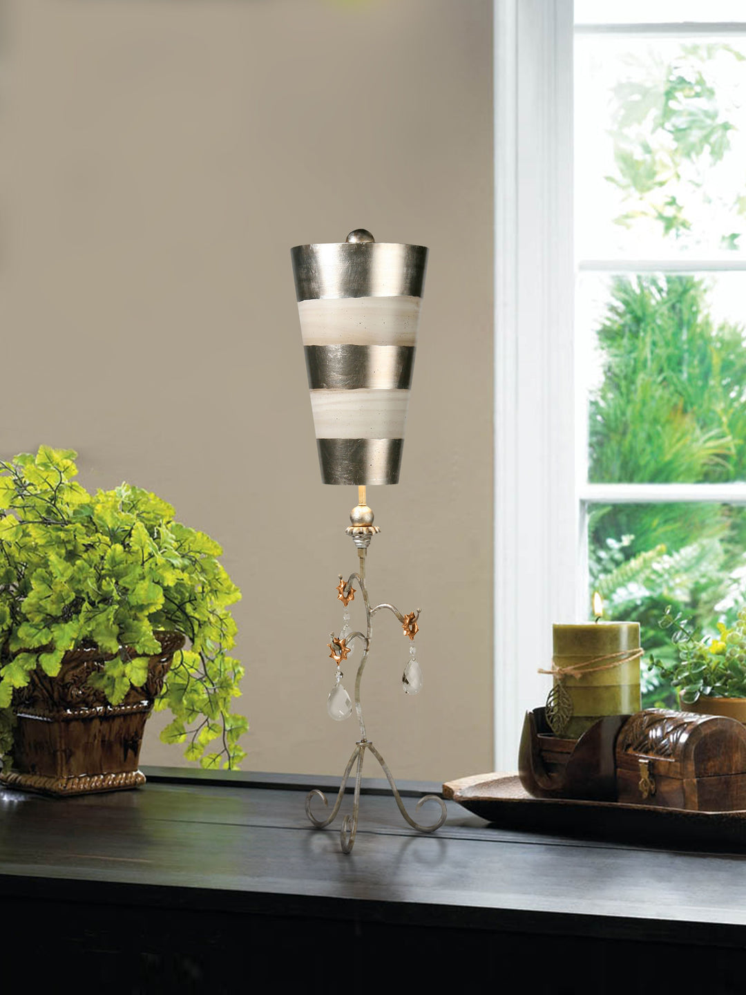 Tivoli Silver Table Lamp