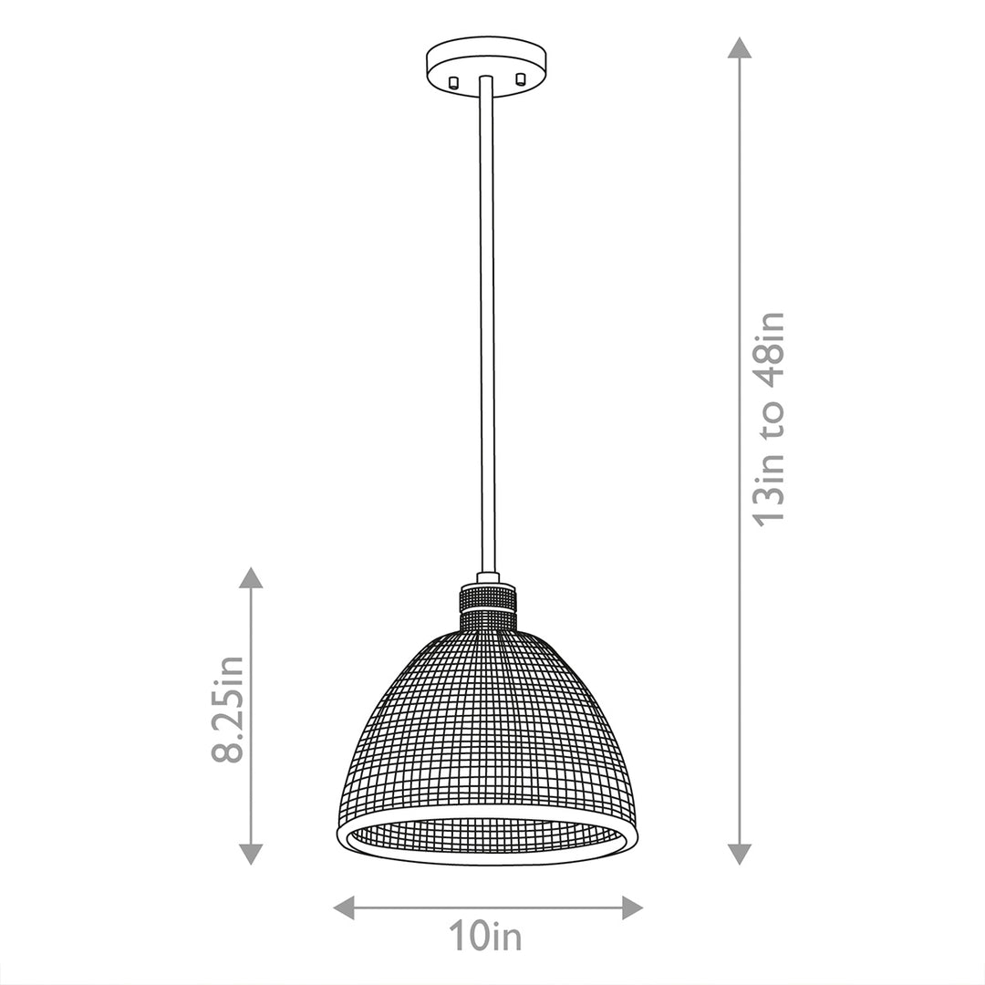 Hampstead 1 Light Duo-Mount Pendant - Brass