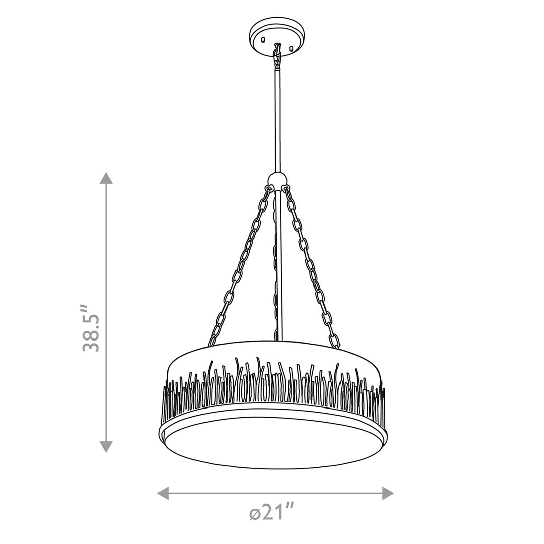 Sawgrass Large Pendant in Black