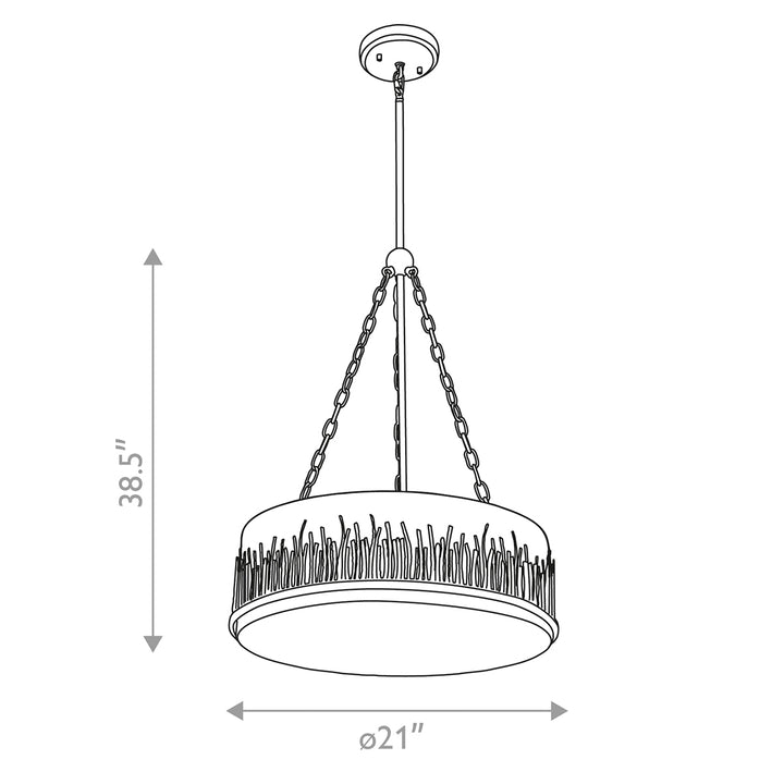 Sawgrass Large Pendant in Black