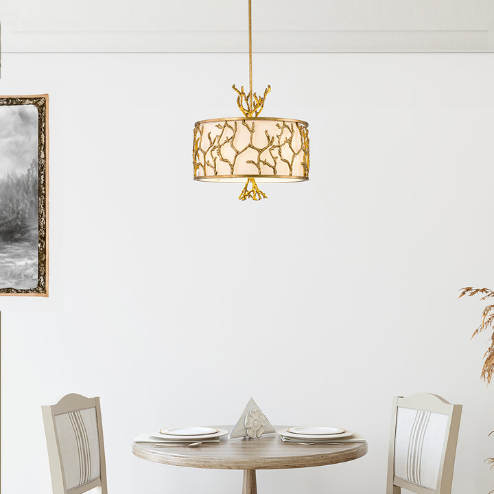The Coral Chandelier Gold