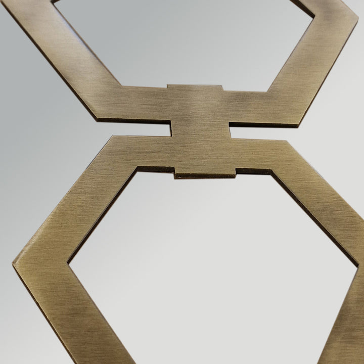 Clark Small 1 Light Wall Light - Aged Brass