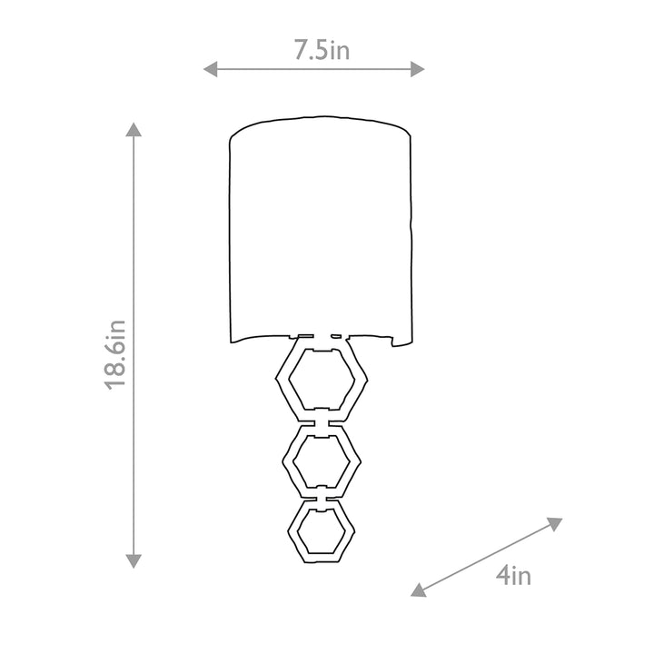 Clark Small 1 Light Wall Light - Aged Brass
