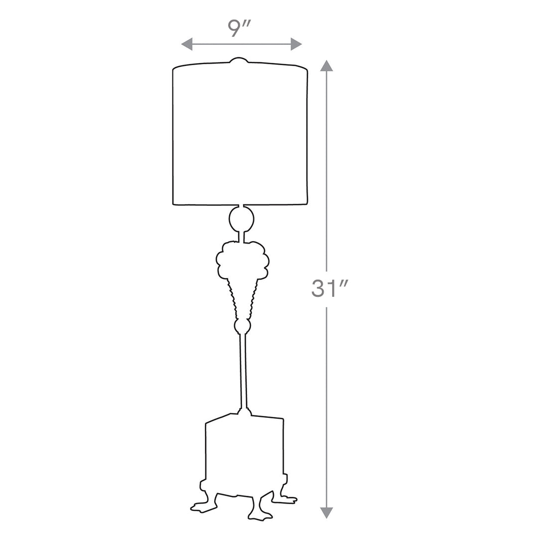 Pompadour X Table Lamp