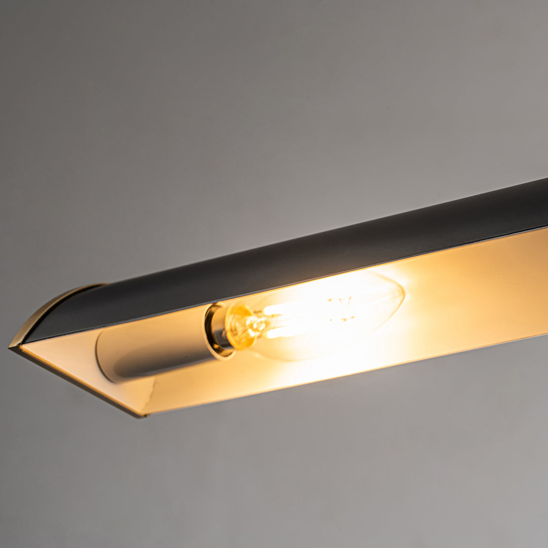 Winchfield Medium Picture Light in Aged Brass and Matte Black