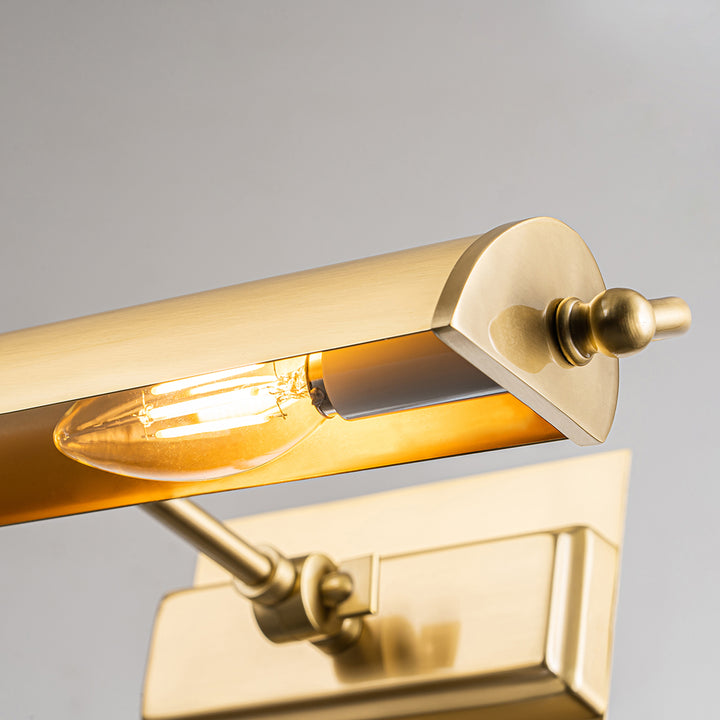 The Winchfield Medium Picture Light in Aged Brass