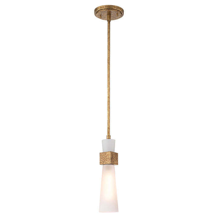 Kristy 1 Light Mini-Pendant in Antiqued Gold