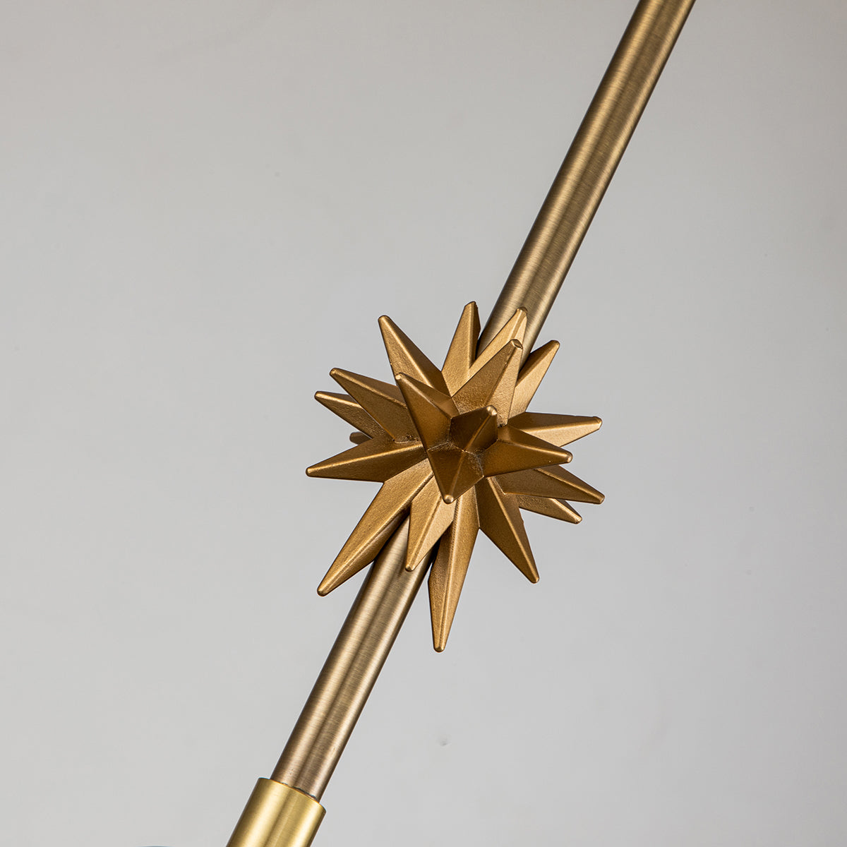 Etoille Large Aged Brass Pendant with Star %%cf__sku%% – Lucas McKearn