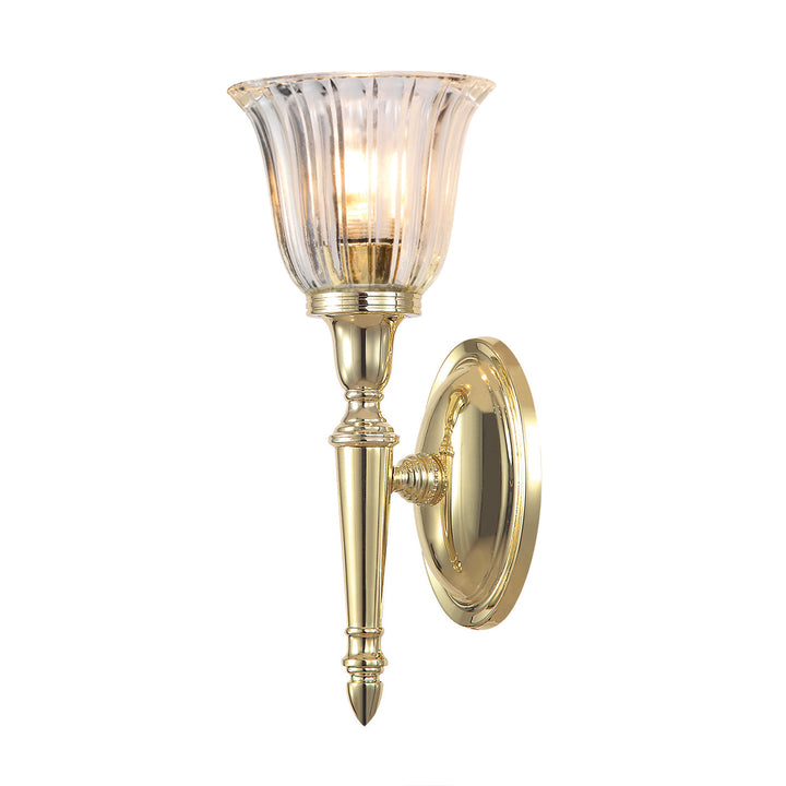 Dryden 1 Light Bath Light in Polished Brass