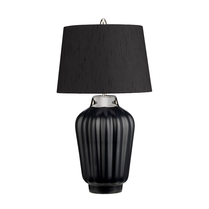Bexley Table Lamp in Black and Polished Nickel