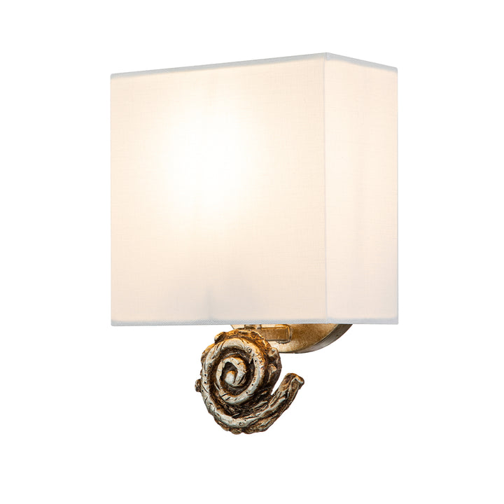 Swirl Small Sconce in Silver